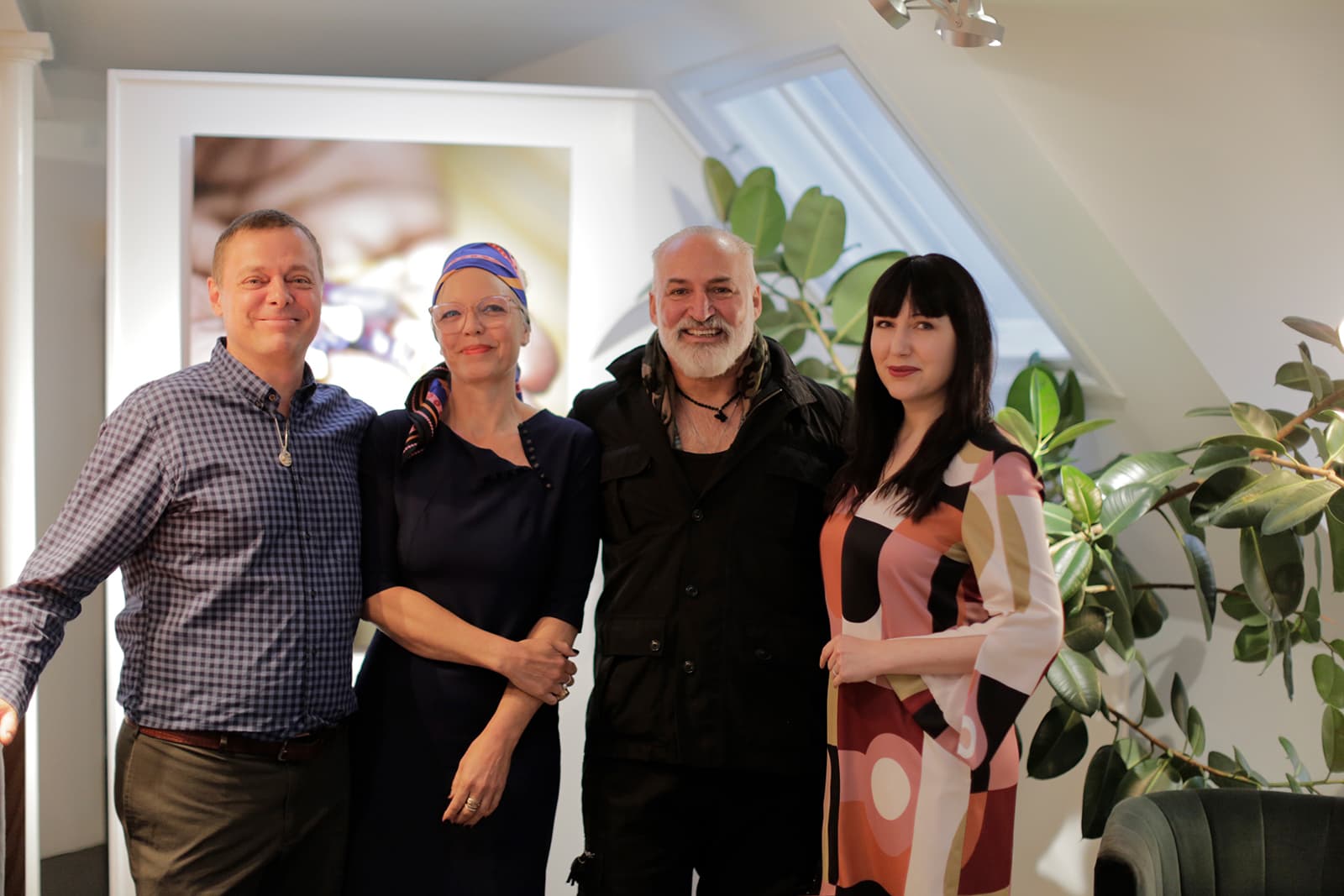 From left to right: Svend Wennick, Camilla Frederiksen, Yianni Melas and Katerina Perez at the Copenhagen-based event organised by Wennick-Lefèvre and Marc’Harit 