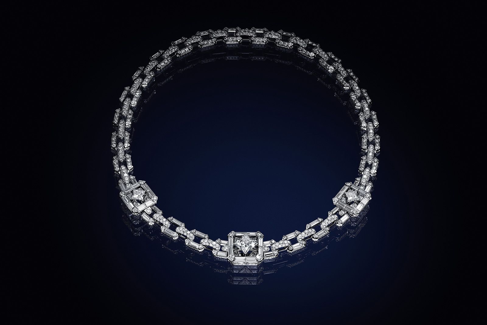 Louis Vuitton Diamond Yellow Gold Monogram Sautoir Detachable Necklace