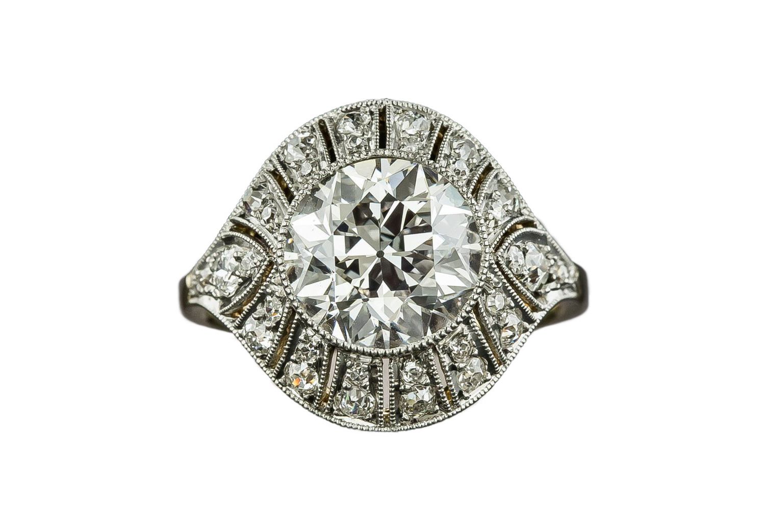 Vintage Chaumet Paris Pear Cut Diamond Toi et Moi Ring