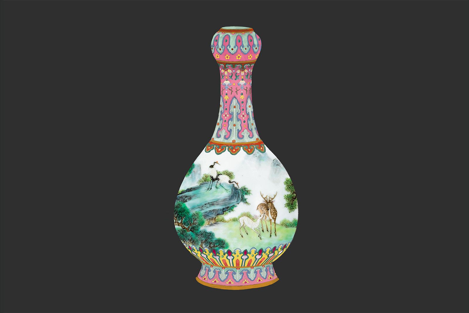 The Qing Dynasty Yangcai porcelain vase that inspired the new Paradise in Harmony line by Simone Jewels 