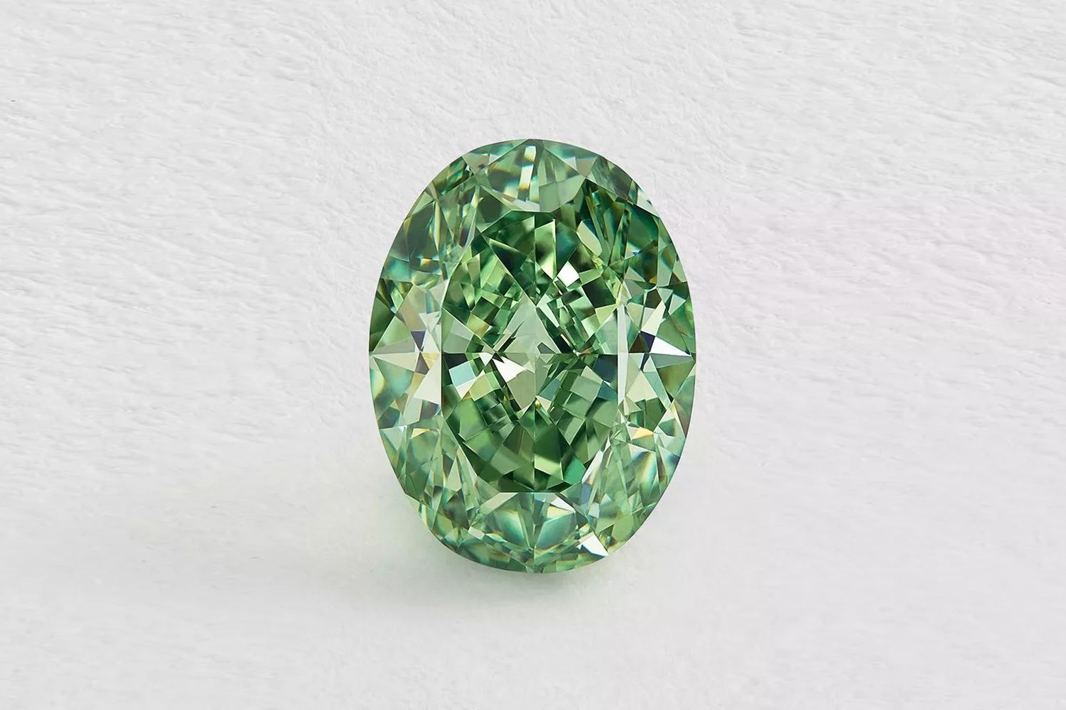 De Beers oval green diamond from 1888 Hero Diamonds collection