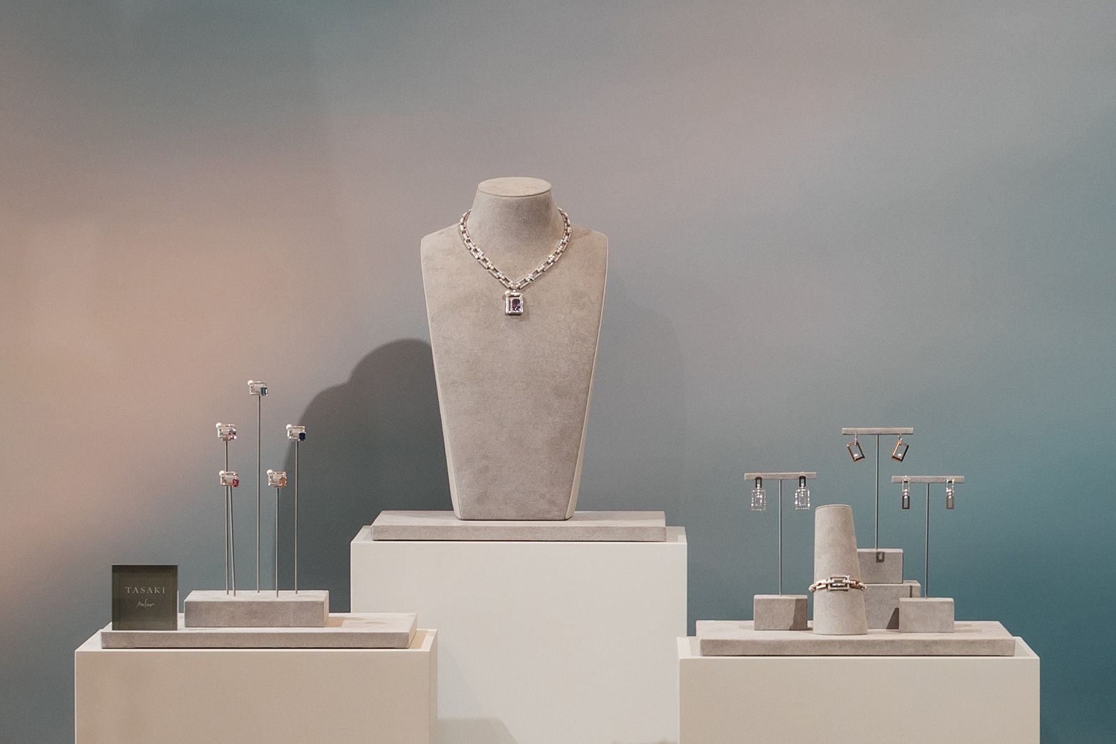 Tasaki Atelier Linkage necklace, rings and earrings from the new Radiant Sky collection