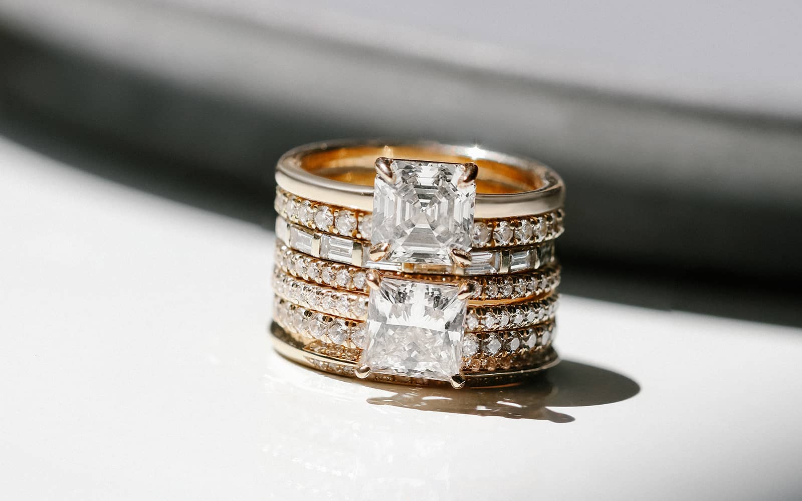 Stylish Couples are Investing in Bridal Ring Stacks