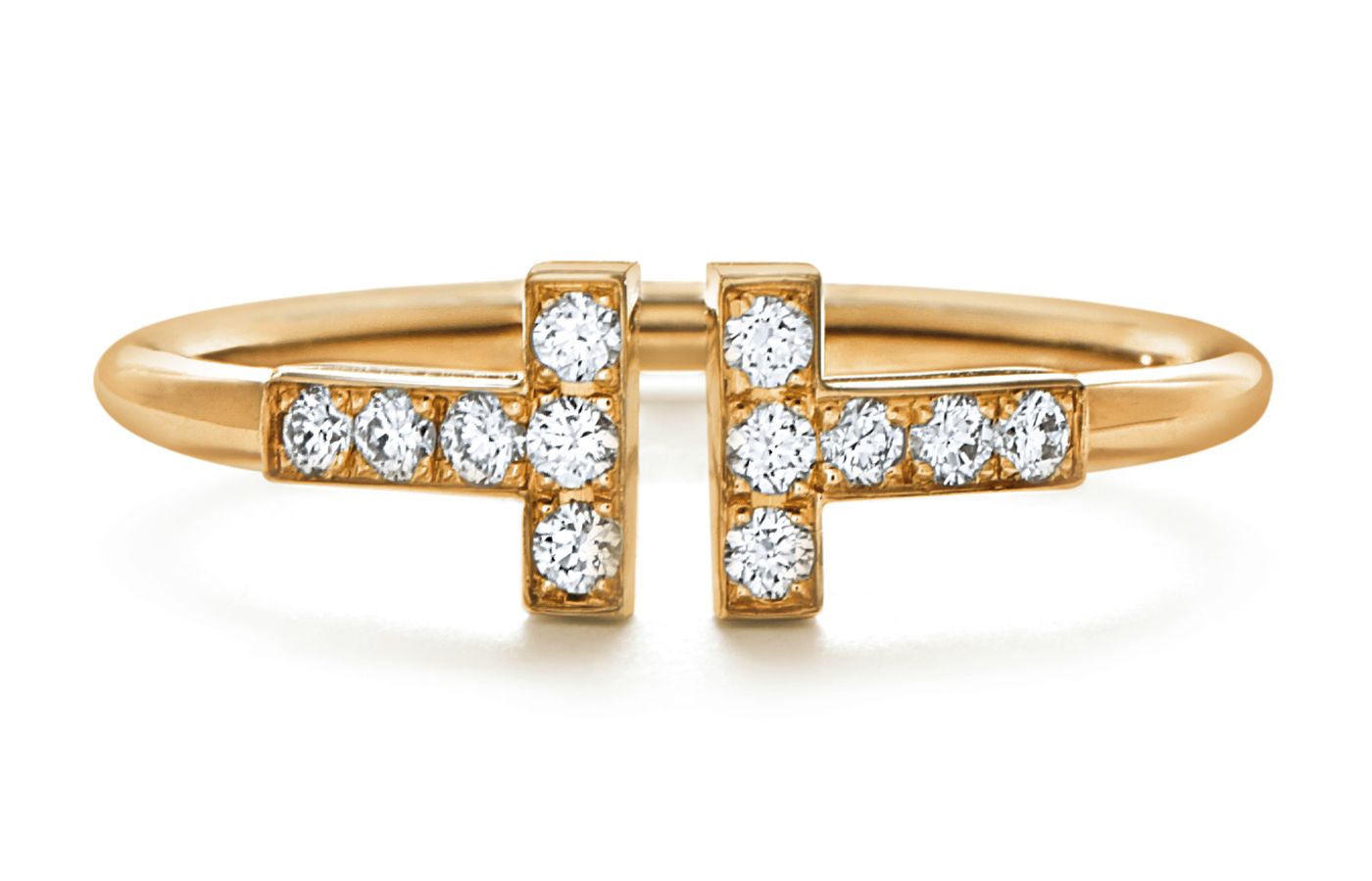 Tiffany & Co. Tiffany T ring in gold and diamond