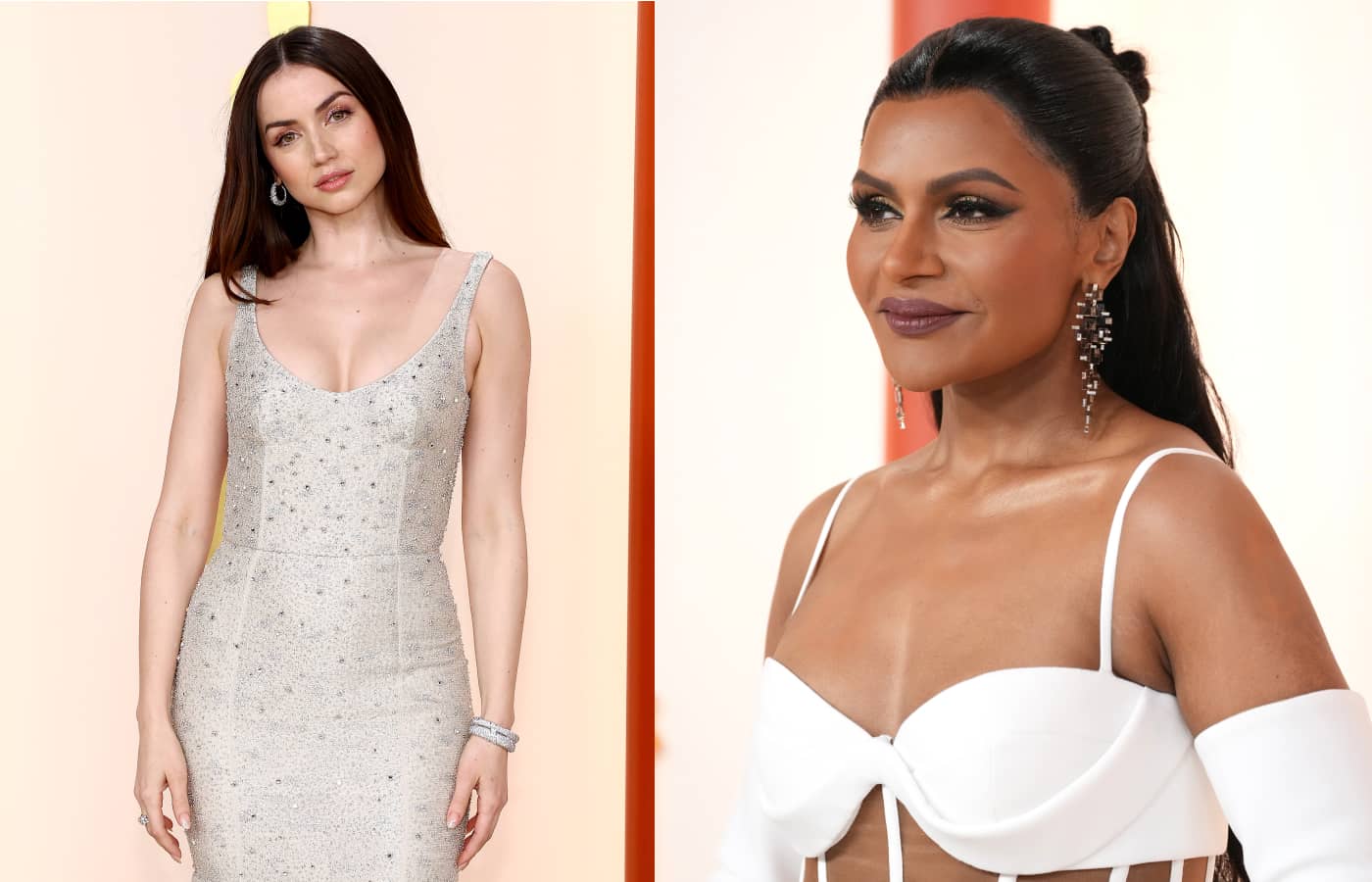 Ana de Armas in Louis Vuitton and Mindy Kaling in Boucheron at the Oscars 2023