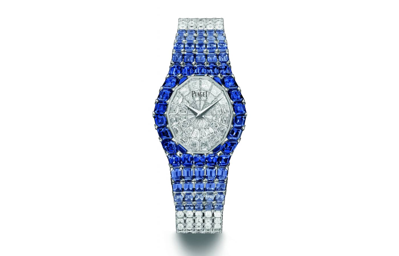 Piaget Limelight Aura High Jewellery watch in white gold, sapphire and diamond