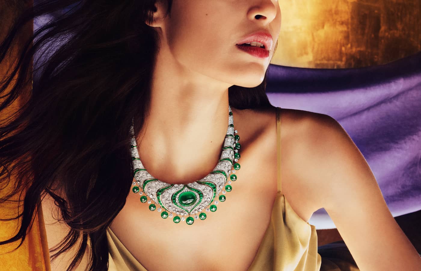 Bulgari on X: The Ocean Wave High Jewelry necklace features an