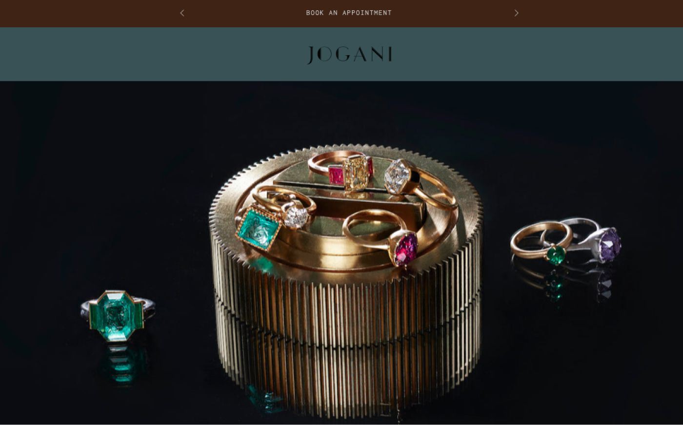 The Jogani website is a destination for rare and unusual jewels