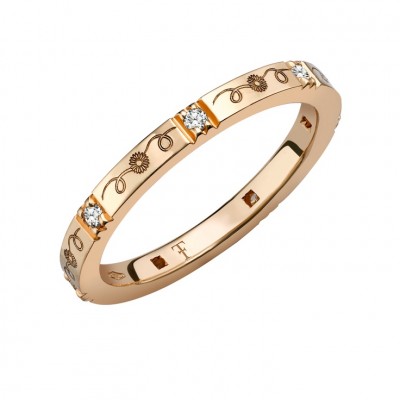 Theo Fennell band in rose gold and diamonds