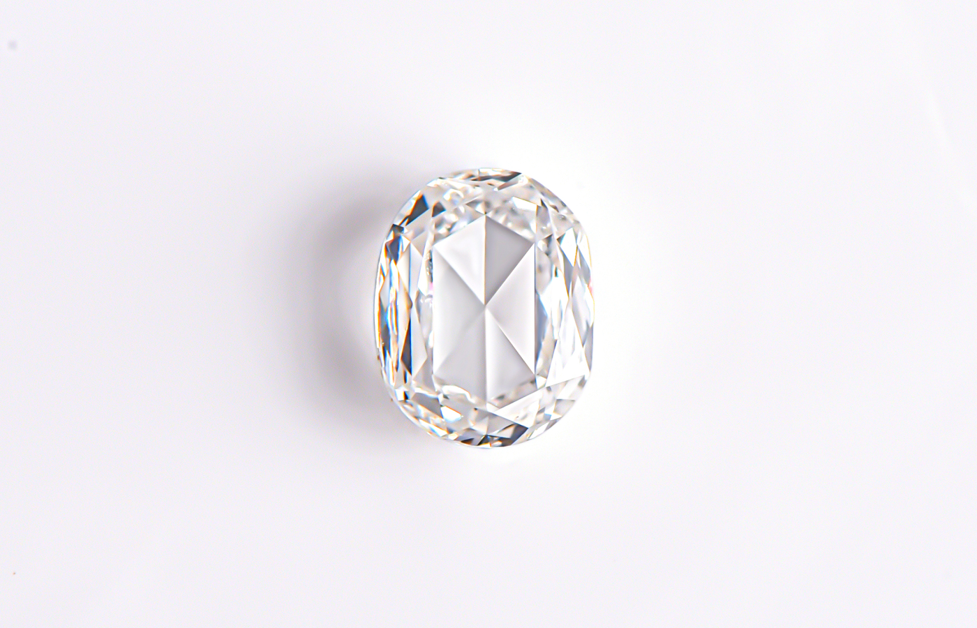 An oval-shaped rose-cut diamond among the collection of New York-based fine jewellery brand HARAKH
