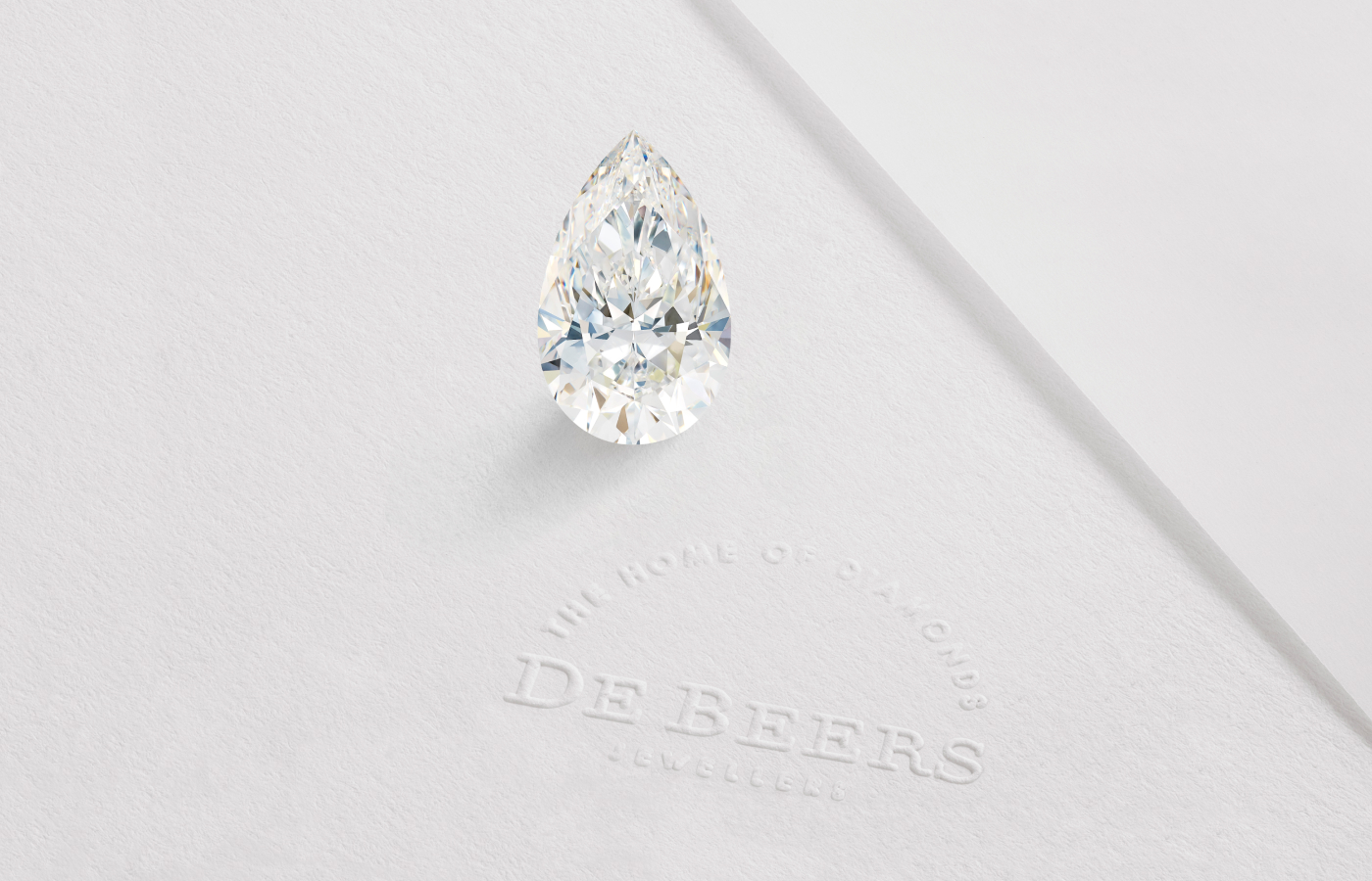 De Beers pear-shaped diamond