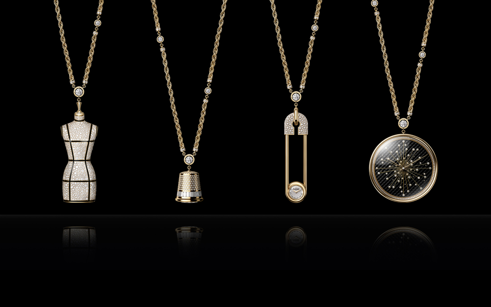 Set of Chanel Couture O'Clock high jewellery watches
