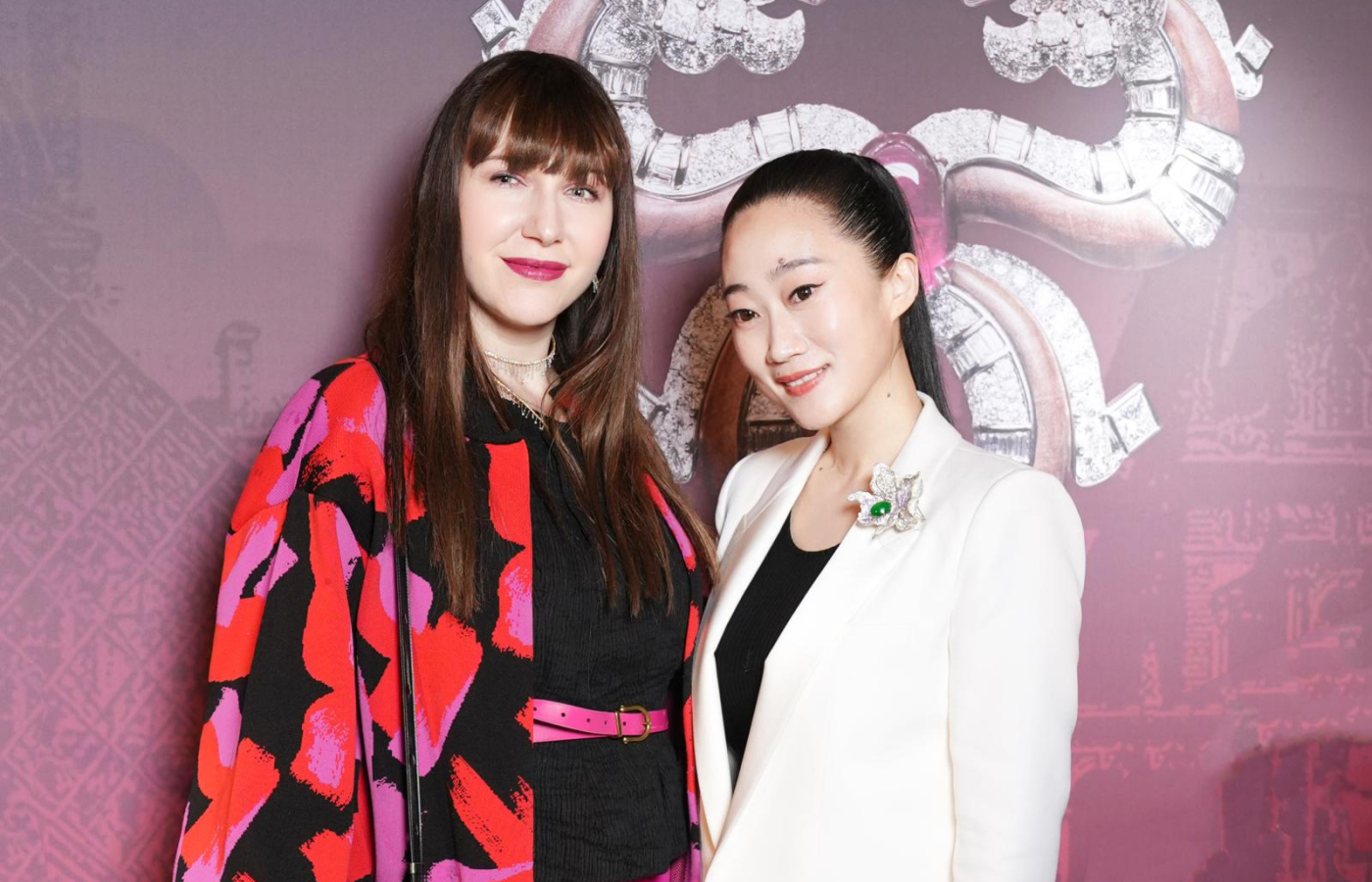 Katerina Perez with HEHE High Jewelry founder Tong Mou