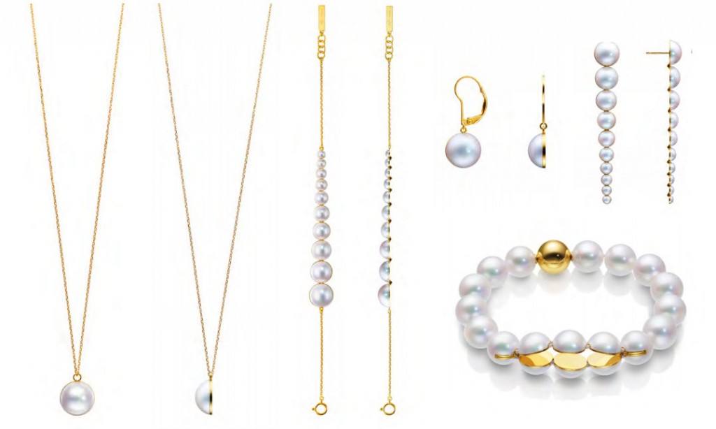 Melanie Georgacopoulos for Tasaki. 18K Yellow Gold and Cultured Pearls