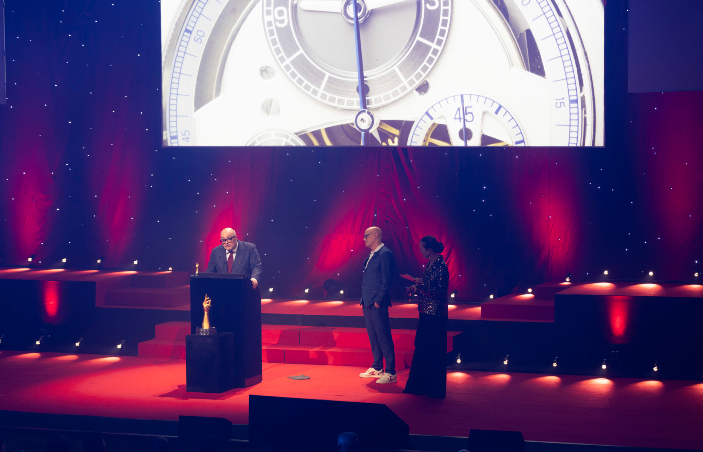 Sylvain Pinaud and William Rohr, Watchmaker and Founder of Massena Lab, winners of the Chronograph Watch Prize 2024