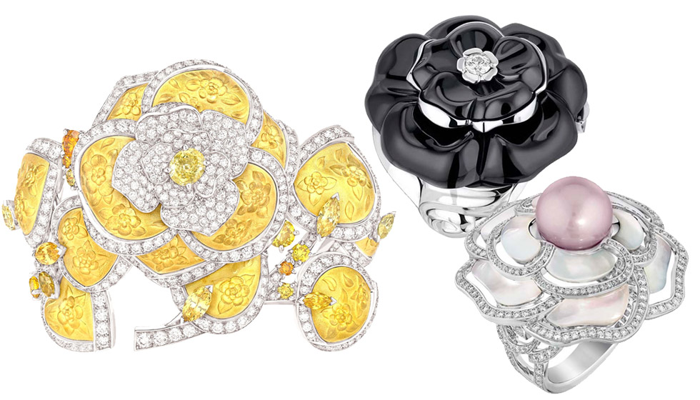 Chanel Camellia jewellery from various collections