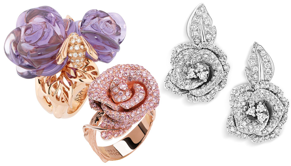 Rose jewels by Dior