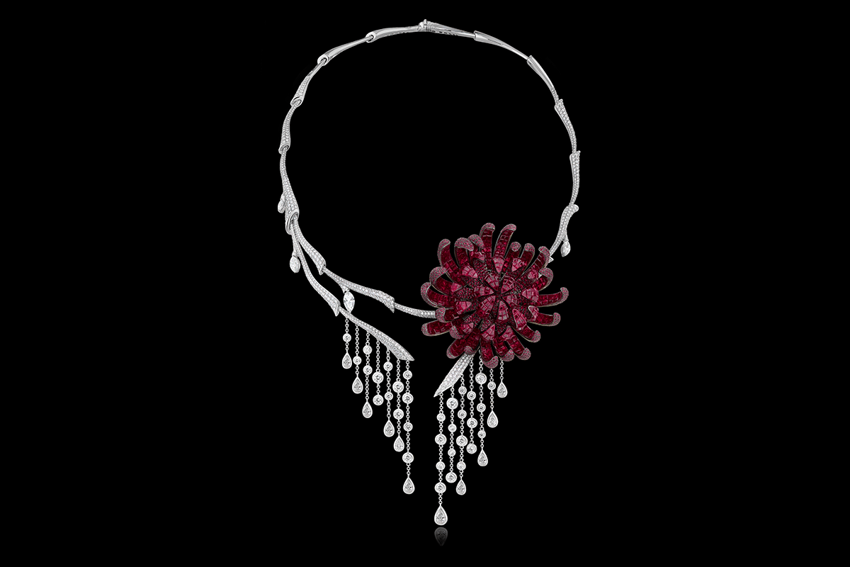 Stenzhorn Chrysanthemum necklace from The Noble Ones High Jewelery collection