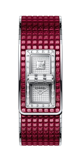 'Code Coco' collection watch with 62.81ct rubies and diamonds in white gold