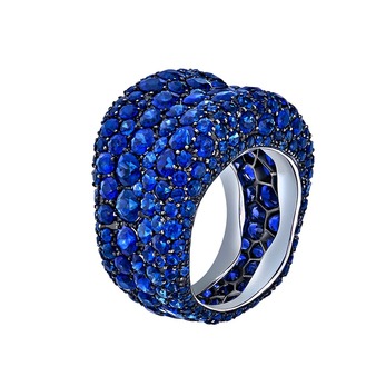 Emotion ring with sapphires