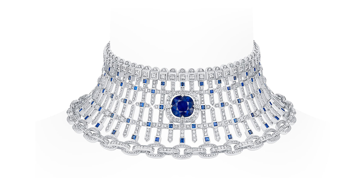 Le Royaume necklace with sapphires and diamonds