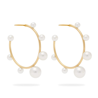 Gumball Akoya pearl earrings in 18-carat gold