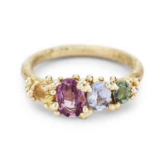Ruth Tomlinson - Four Stone Sapphire Encrusted Ring