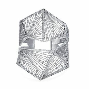Mutinies and Misfits cuff bracelet with 5.89 carats of diamonds in 18k white gold 