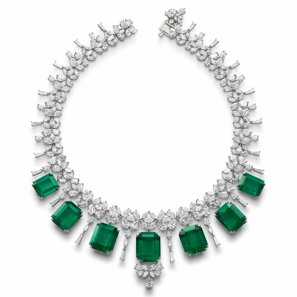 Red Carpet Collection emerald and diamond necklace 