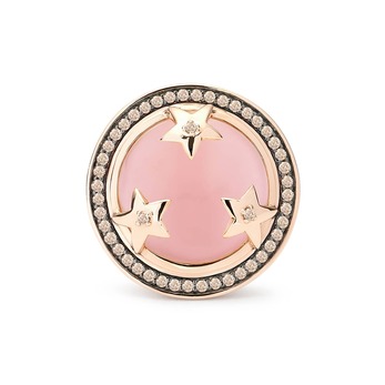 Astrid Pink ring featuring a pink opal 