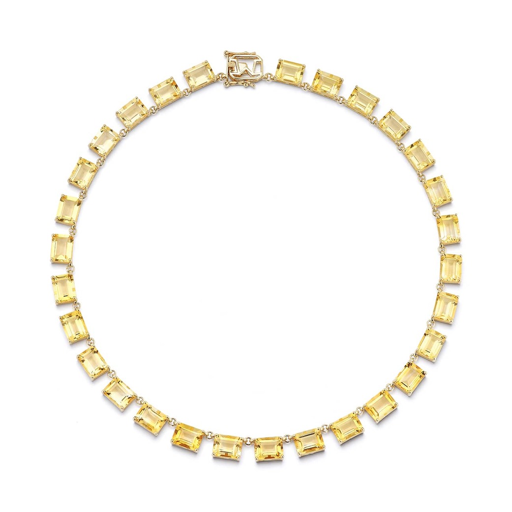 Anna Riviera necklace in gold and citrine 