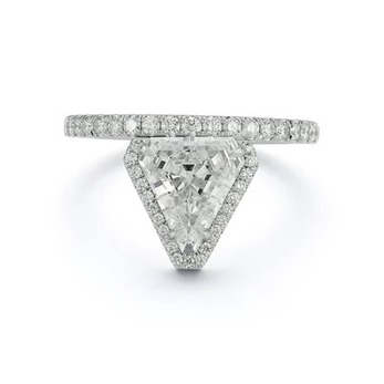 White gold and diamond ring 