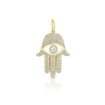 pendant in gold and diamond
