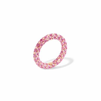 Merveilles Eternity band in gold and pink sapphire