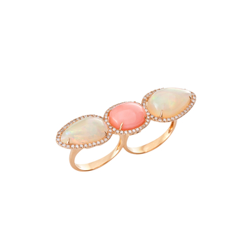 RIng in gold and opal