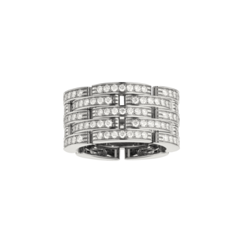 Cartier 'Maillon Panthère' ring, with 1.26ct diamonds in 18K white gold
