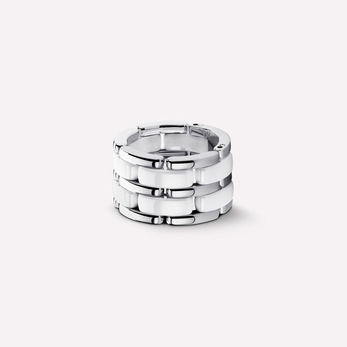Кольцо Chanel 'Ultra'из 18К белого золота и керамики