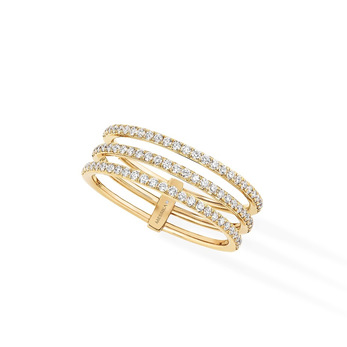 Messika 'Gatsby' ring with diamonds in 18k yellow gold