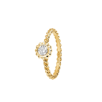 Boucheron 'Serpent Boheme' 0.20ct diamond solitaire ring in 18k yellow gold