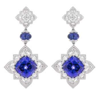 Nirav Modi 'Seven Seas' drop earrings in tanzanite and diamond